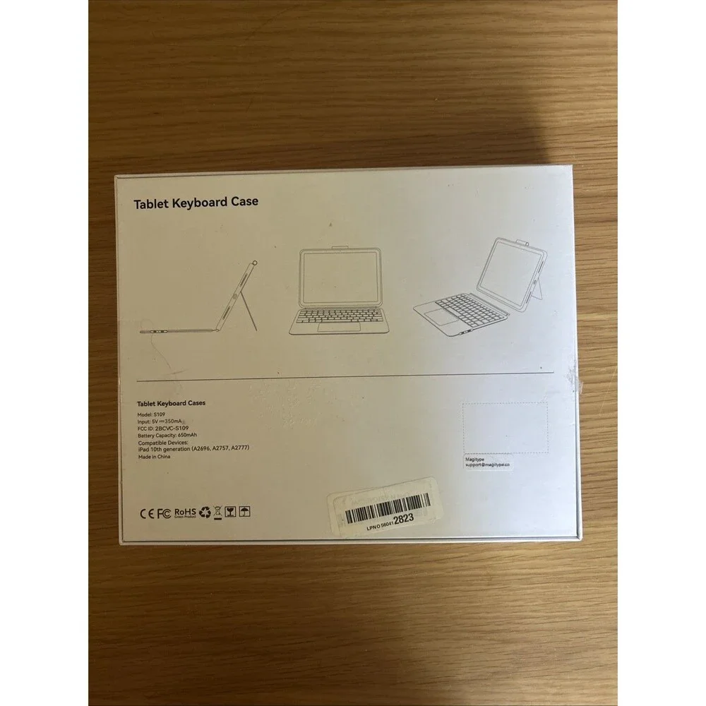 Detachable Magnetic Keyboard Case w/ Trackpad for iPad 10th/11th Gen, Backlit